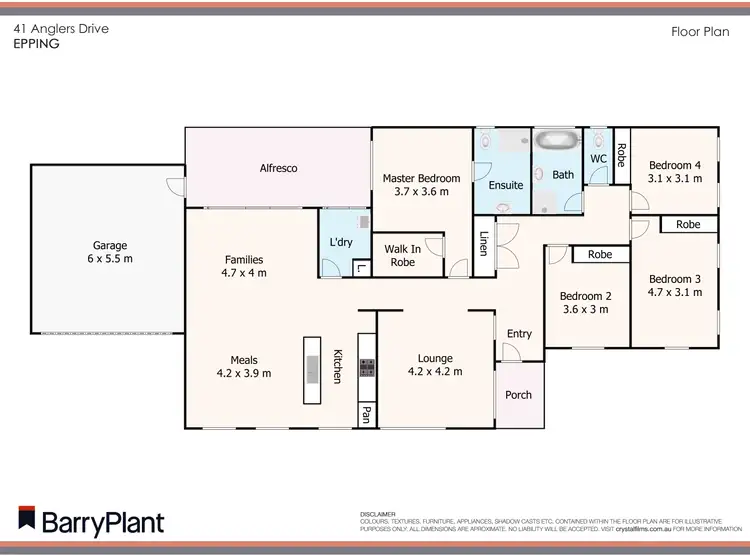 Floorplan of Homely house listing, 41 Anglers Drive, Epping VIC 3076