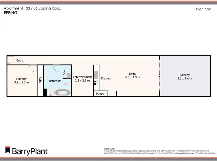 Floorplan of Homely house listing, 103/86 Epping Road, Epping VIC 3076