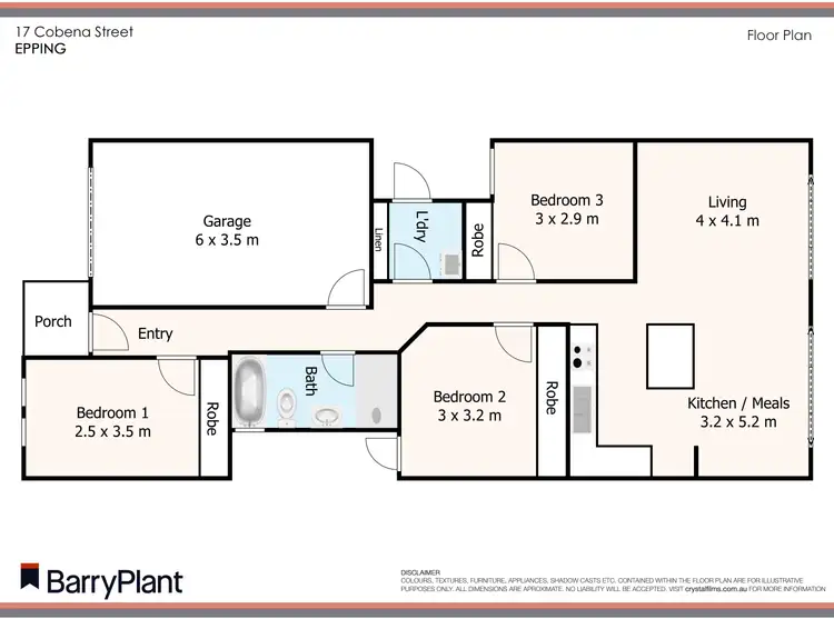 Floorplan of Homely house listing, 17 Cobena Street, Epping VIC 3076