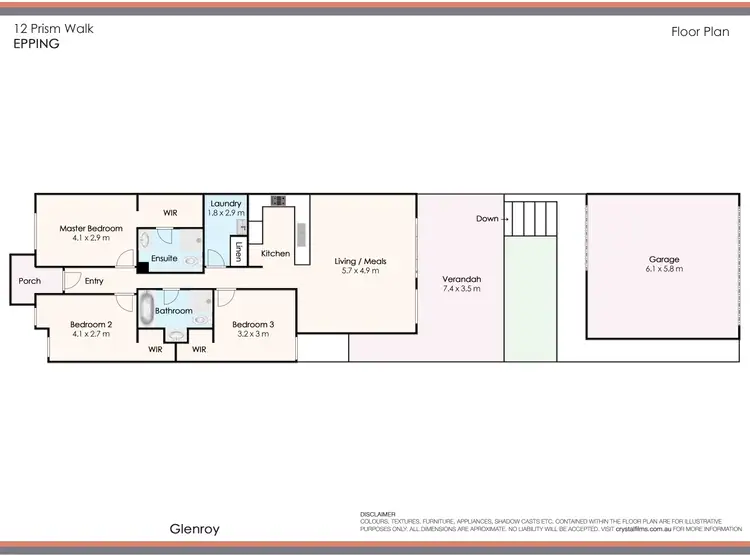 Floorplan of Homely house listing, 12 Prism Walk, Epping VIC 3076