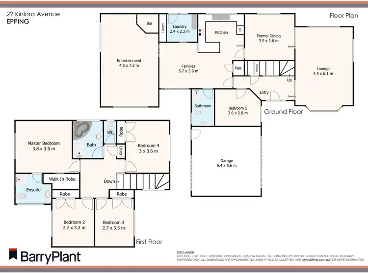 Floorplan of Homely house listing, 22 Kinlora Avenue, Epping VIC 3076