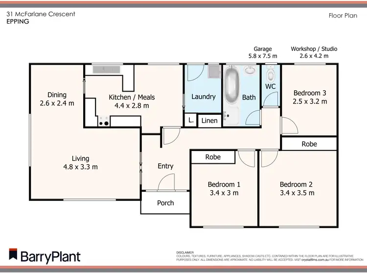 Floorplan of Homely house listing, 31 McFarlane Crescent, Epping VIC 3076