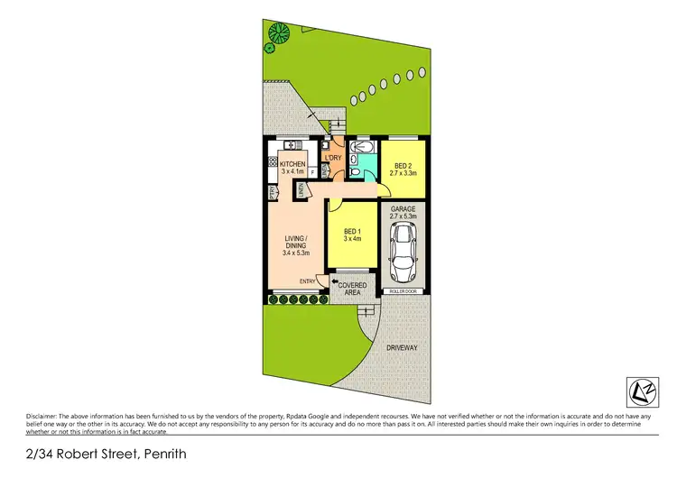 Floorplan of Homely villa listing, 2/34 Robert Street, Penrith NSW 2750
