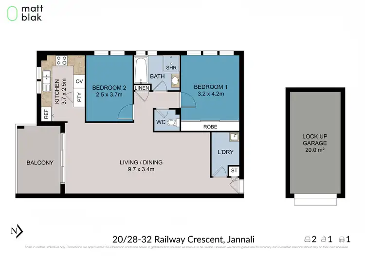 Floorplan of Homely apartment listing, 20/28-32 Railway Crescent, Jannali NSW 2226