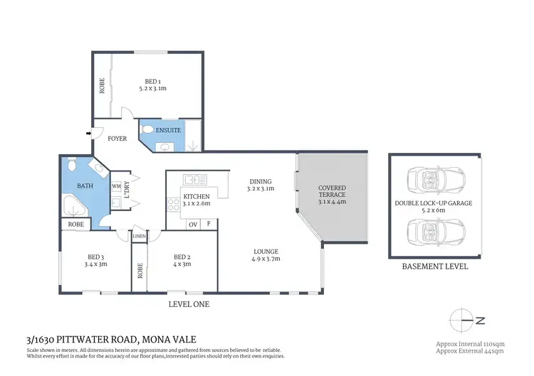 Floorplan of Homely apartment listing, 3/1630 Pittwater Road, Mona Vale NSW 2103