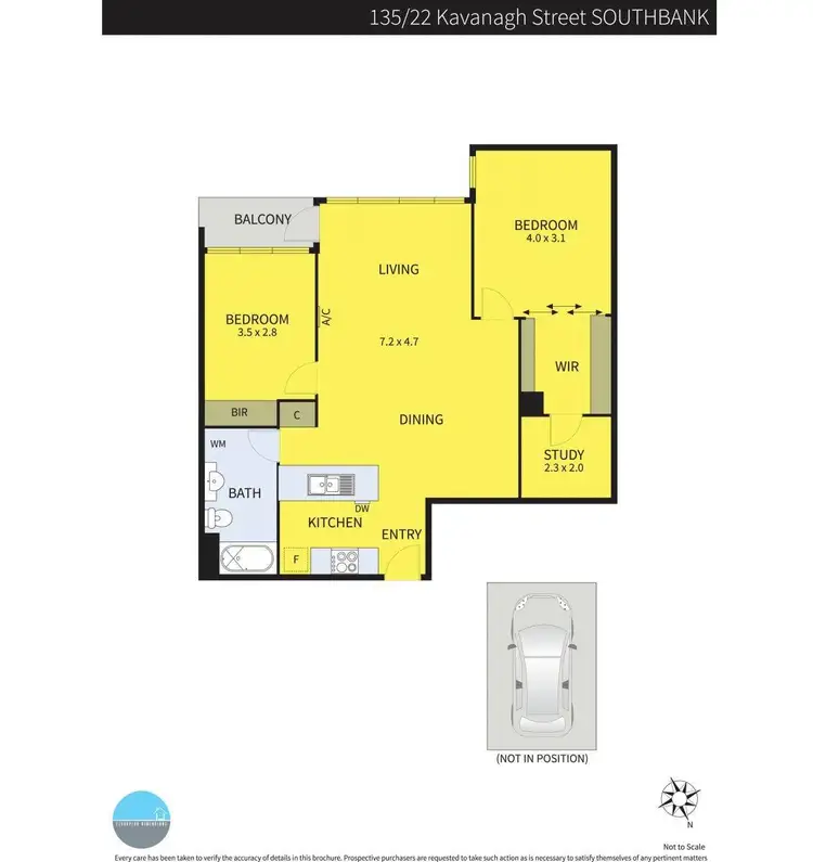Floorplan of Homely apartment listing, 135/22 Kavanagh Street, Southbank VIC 3006
