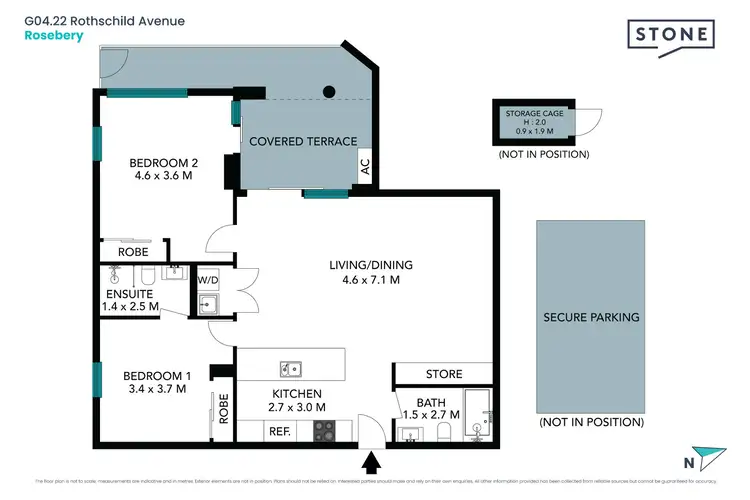 Floorplan of Homely apartment listing, G04/22 Rothschild Avenue, Rosebery NSW 2018
