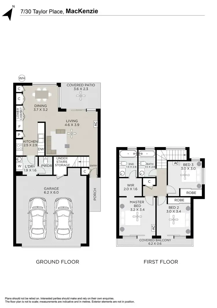 Floorplan of Homely townhouse listing, 7/30 Taylor Place, Mackenzie QLD 4156