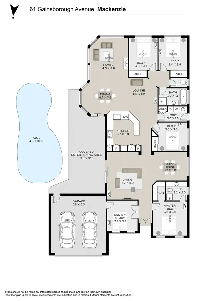 Floorplan of Homely house listing, 61 Gainsborough Avenue, Mackenzie QLD 4156