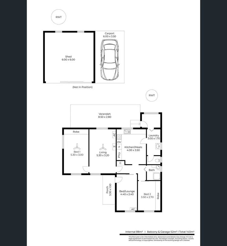 Floorplan of Homely house listing, 17 Ramsay Avenue, Hillcrest SA 5086