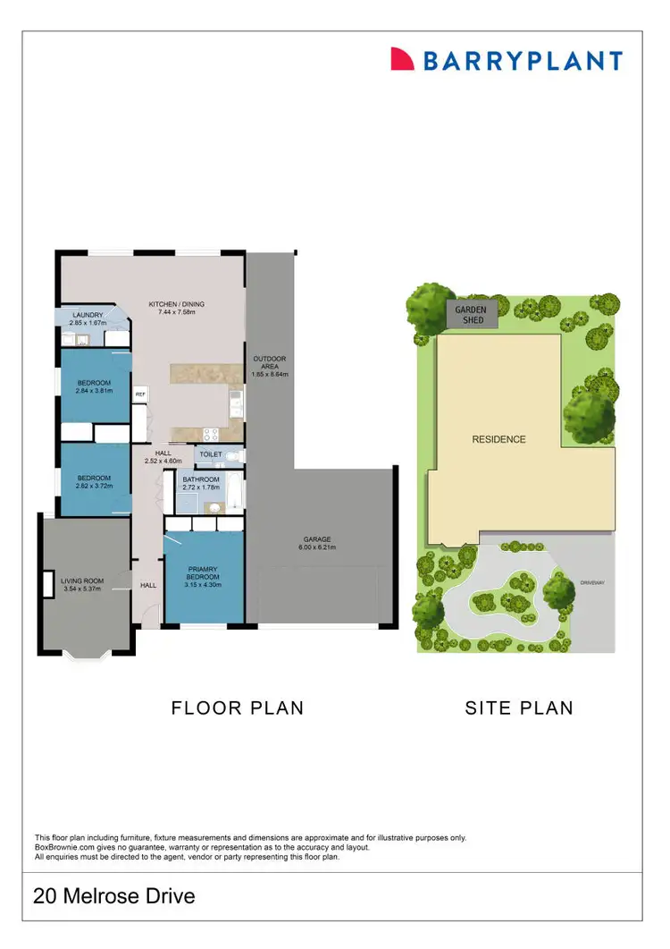 Floorplan of Homely house listing, 20 Melrose Drive, Mildura VIC 3500