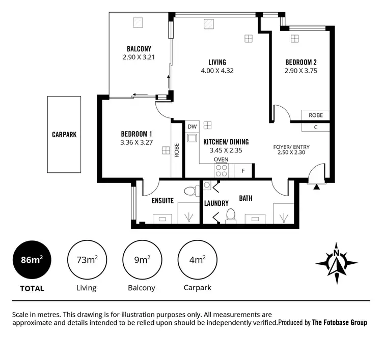 Floorplan of Homely apartment listing, 1004/267 Hutt Street, Adelaide SA 5000