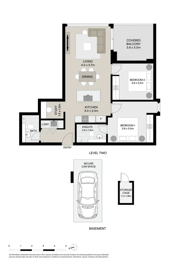 Floorplan of Homely apartment listing, 204/3 Garrigarrang Avenue, Kogarah NSW 2217