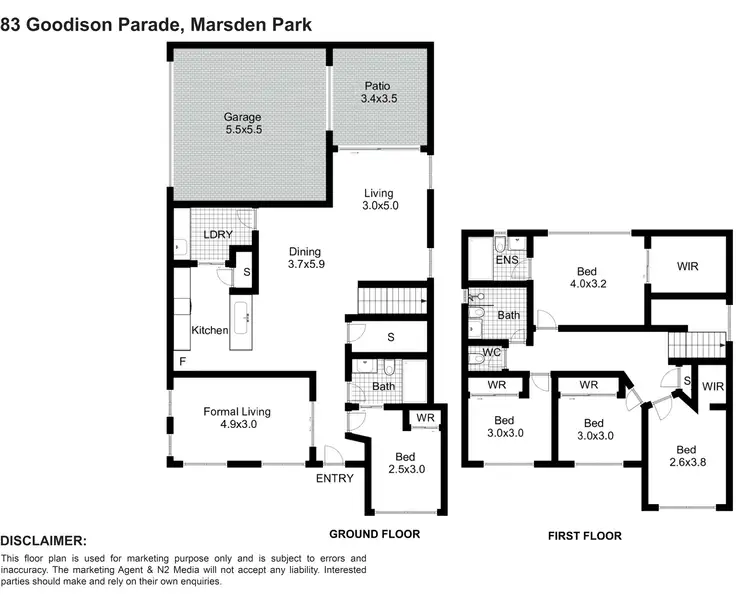 Floorplan of Homely house listing, 83 Goodison Parade, Marsden Park NSW 2765