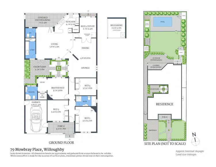 Floorplan of Homely house listing, 79 Mowbray Place, Willoughby NSW 2068