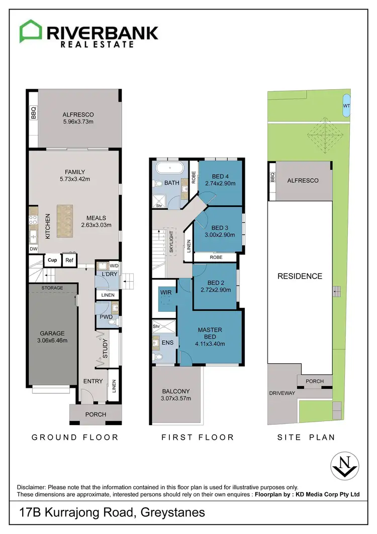 Floorplan of Homely house listing, 17B Kurrajong Road, Greystanes NSW 2145