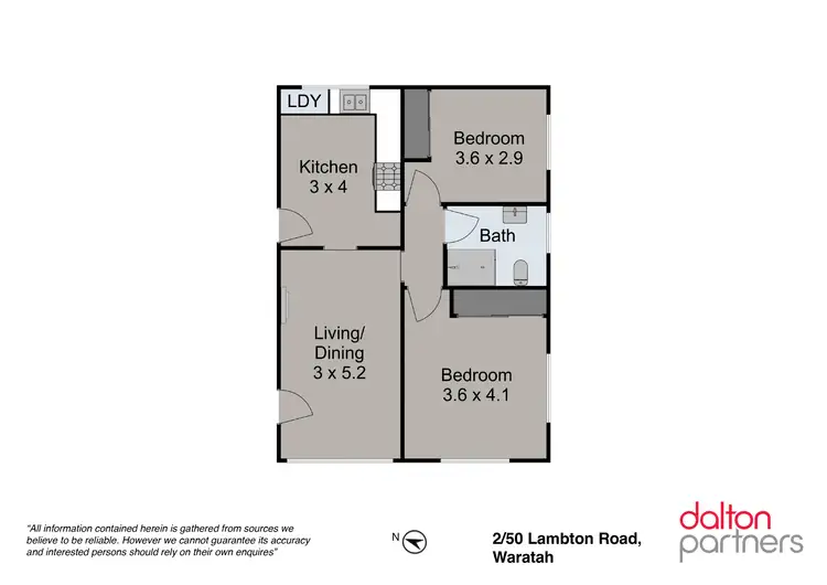 Floorplan of Homely apartment listing, 2/50 Lambton Road, Waratah NSW 2298