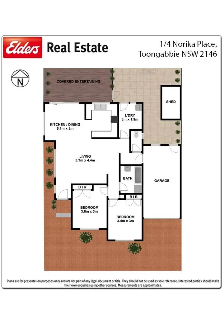 Floorplan of Homely villa listing, 1/4 Norika Place, Toongabbie NSW 2146
