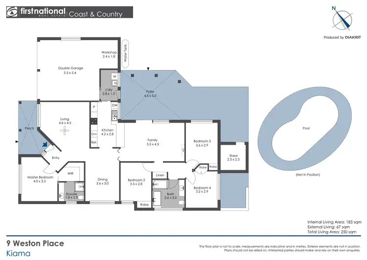 Floorplan of Homely house listing, 9 Weston Place, Kiama NSW 2533