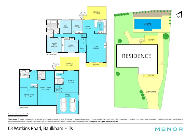 Floorplan of Homely house listing, 63 Watkins Road, Baulkham Hills NSW 2153