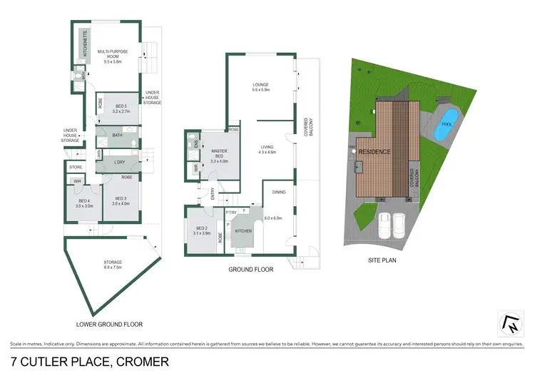 Floorplan of Homely house listing, 7 Cutler Place, Cromer NSW 2099