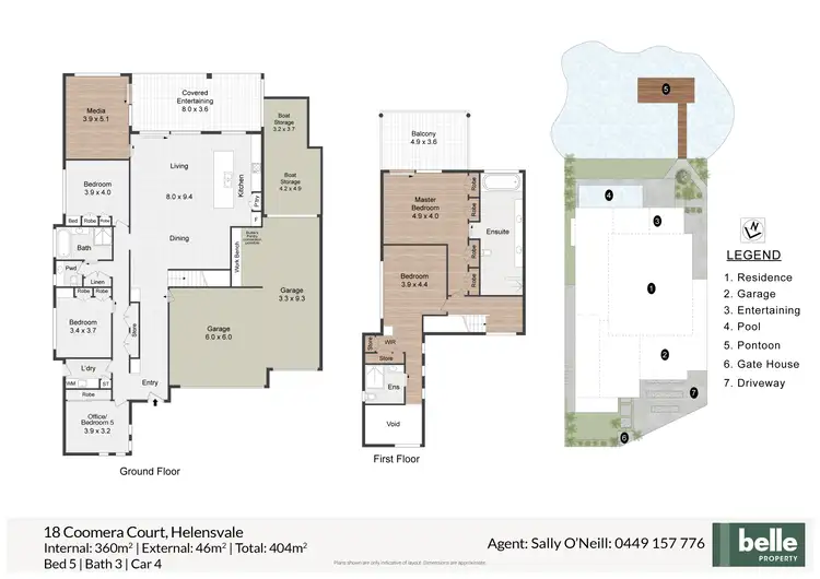 Floorplan of Homely house listing, 18 Coomera Court, Helensvale QLD 4212
