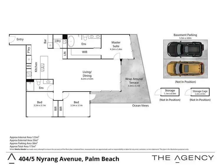 Floorplan of Homely apartment listing, 404/5 Nyrang Avenue, Palm Beach QLD 4221