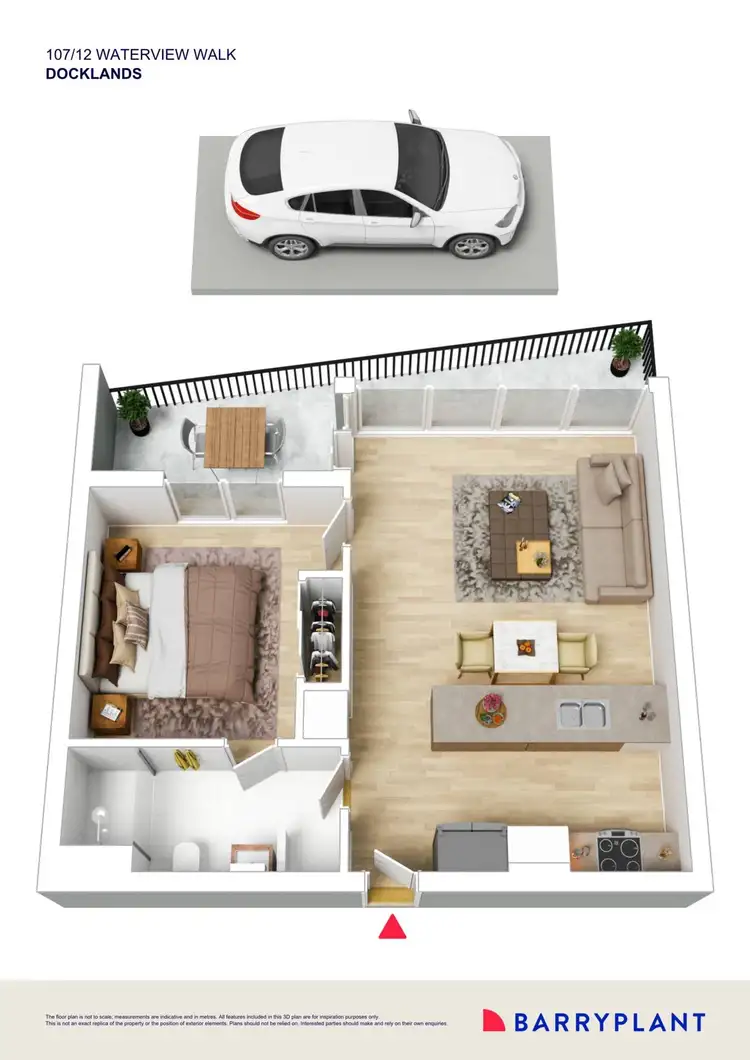 Floorplan of Homely apartment listing, 107/12 Waterview Walk, Docklands VIC 3008