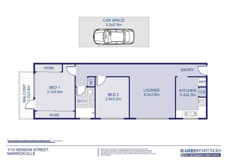 Floorplan of Homely apartment listing, 1/10 Henson Street, Marrickville NSW 2204