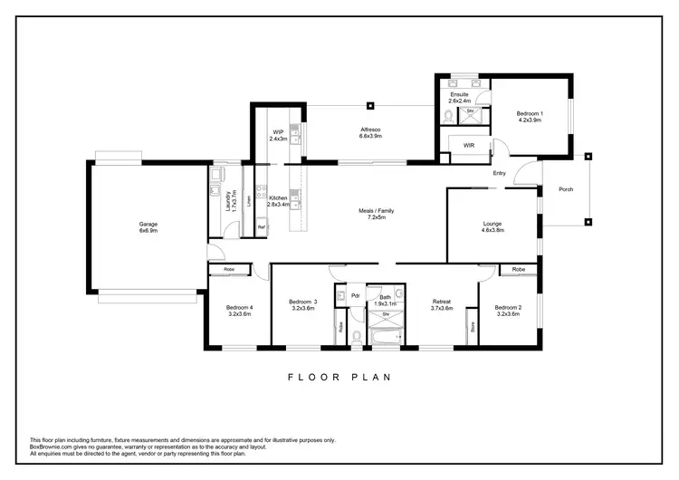Floorplan of Homely house listing, 22 Chandler Street, West Wodonga VIC 3690