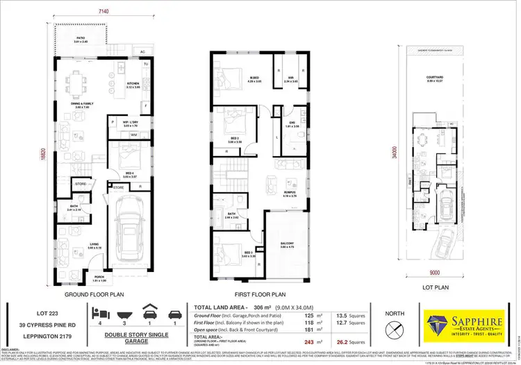 Floorplan of Homely house listing, 39 Cypress Pine Road, Leppington NSW 2179