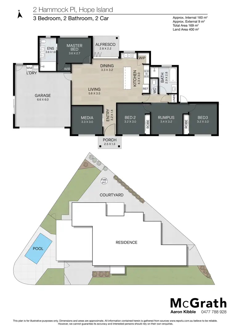 Floorplan of Homely house listing, 2 Hammock Place, Hope Island QLD 4212