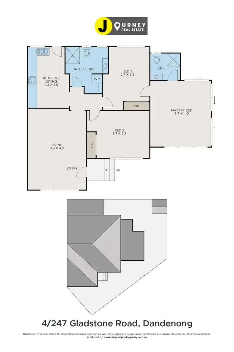 Floorplan of Homely unit listing, 4/247 Gladstone Road, Dandenong VIC 3175
