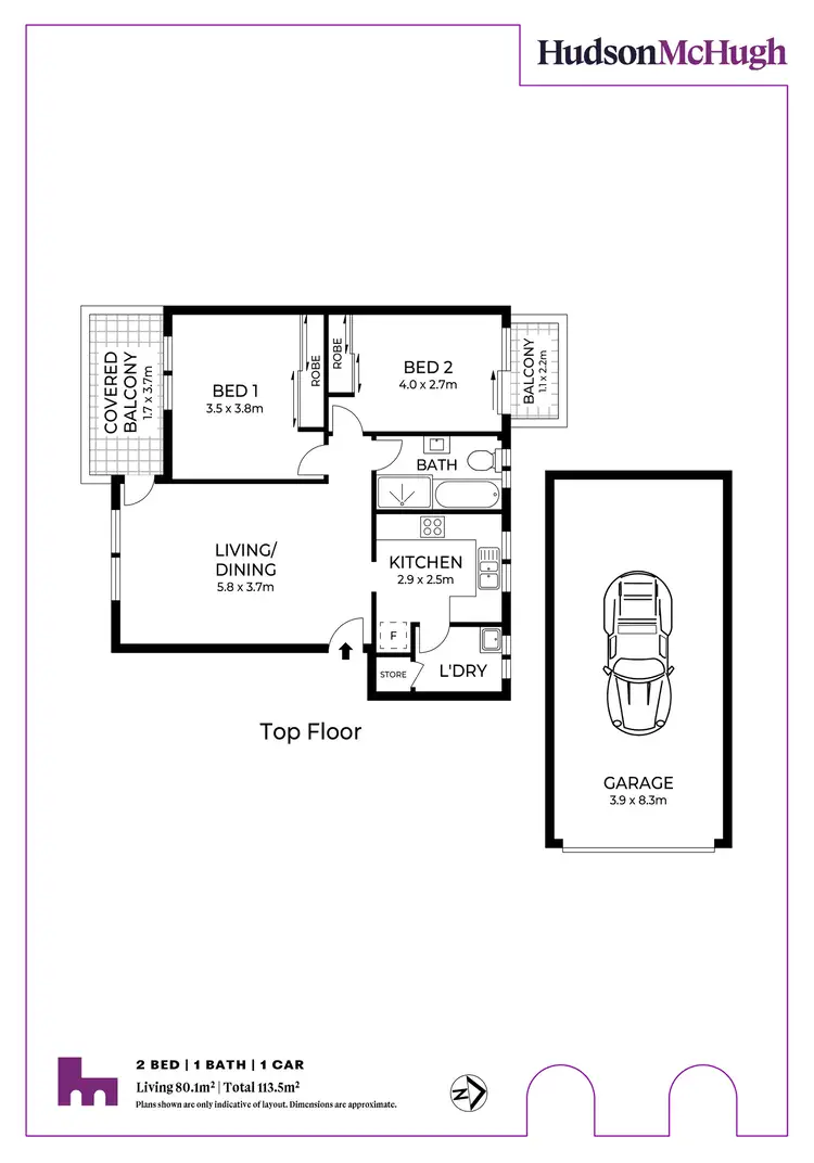 Floorplan of Homely apartment listing, 11/30 Queen Street, Ashfield NSW 2131