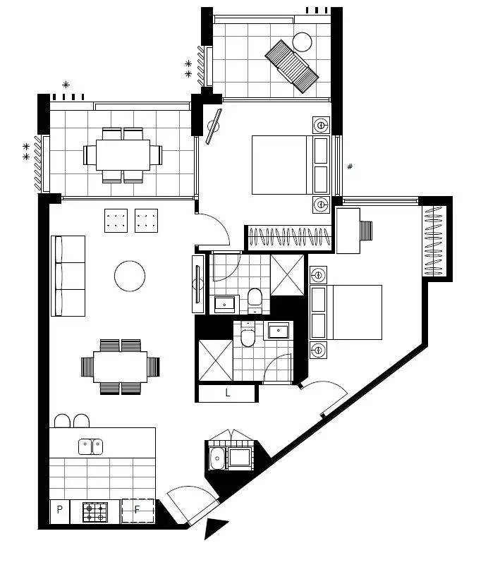 Floorplan of Homely apartment listing, 509/86 Wigram Road, Glebe NSW 2037