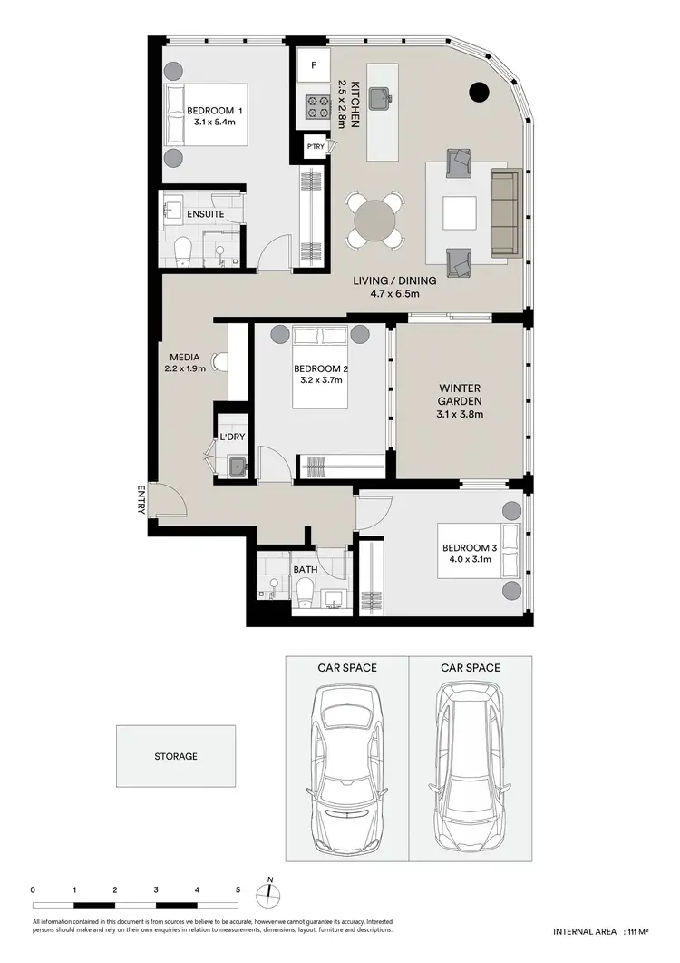 Floorplan of Homely apartment listing, 104/3 Bundil Boulevard, Melrose Park NSW 2114