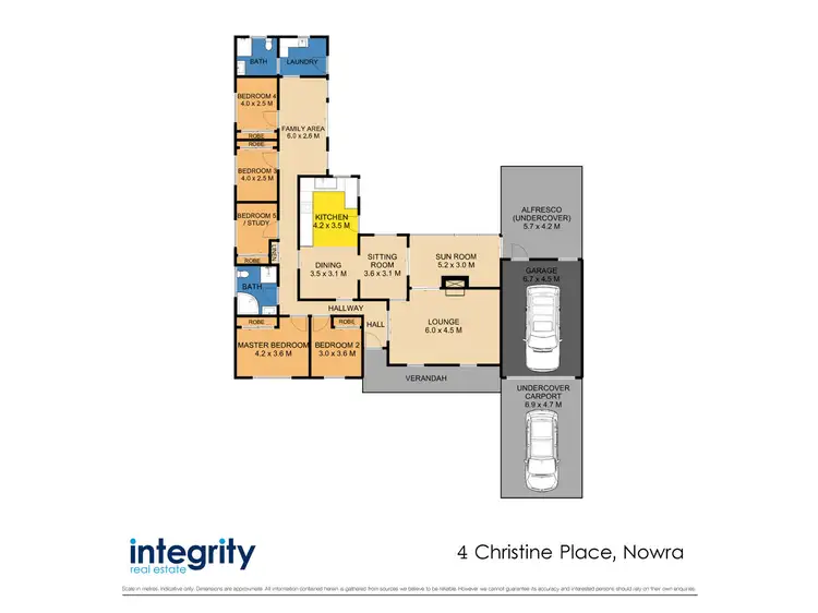 Floorplan of Homely house listing, 4 Christine Place, Nowra NSW 2541