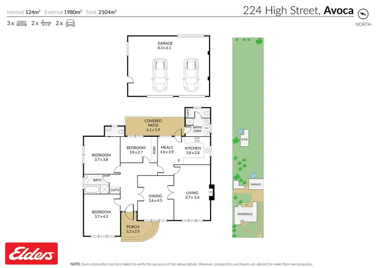 Floorplan of Homely house listing, 224 High Street, Avoca VIC 3467