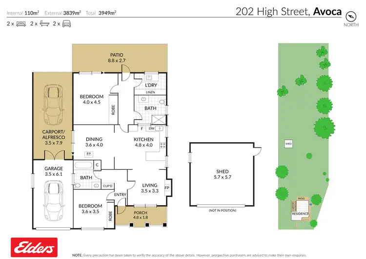 Floorplan of Homely house listing, 202 High Street, Avoca VIC 3467