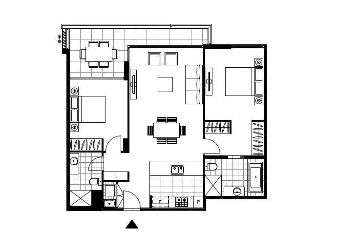 Floorplan of Homely apartment listing, 705/119 Ross Street, Glebe NSW 2037