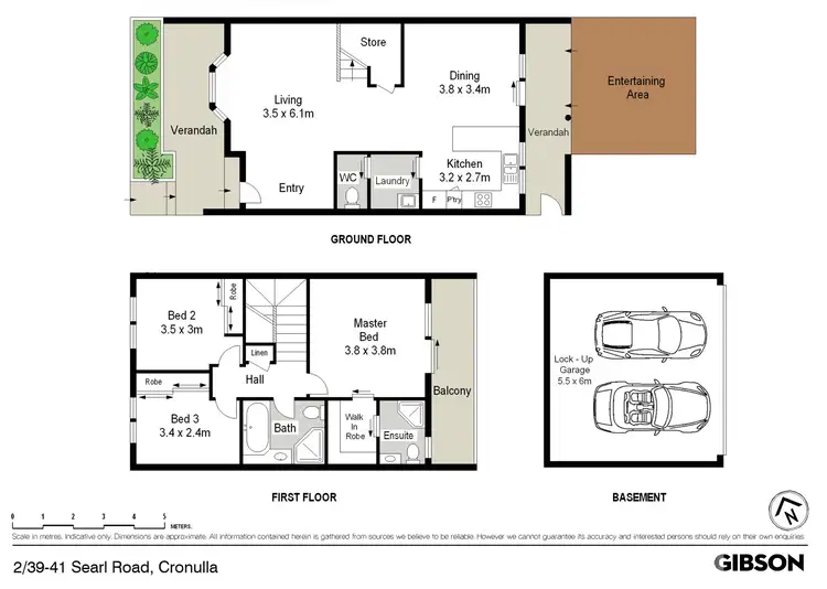Floorplan of Homely townhouse listing, 2/39-41 Searl Road, Cronulla NSW 2230