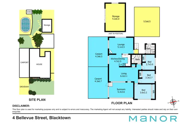 Floorplan of Homely house listing, 4 Bellevue Street, Blacktown NSW 2148