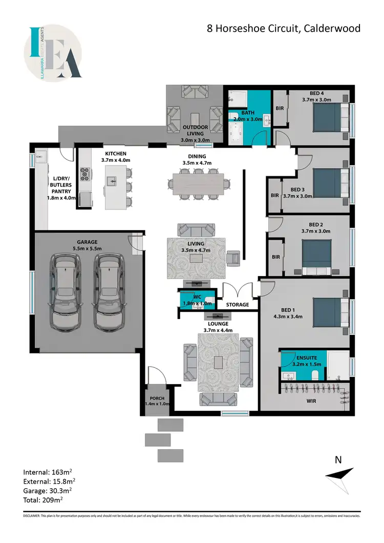 Floorplan of Homely house listing, 8 Horseshoe Circuit, Calderwood NSW 2527