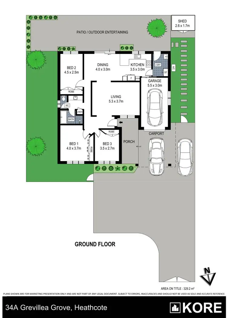 Floorplan of Homely house listing, 34a Grevillea Grove, Heathcote NSW 2233