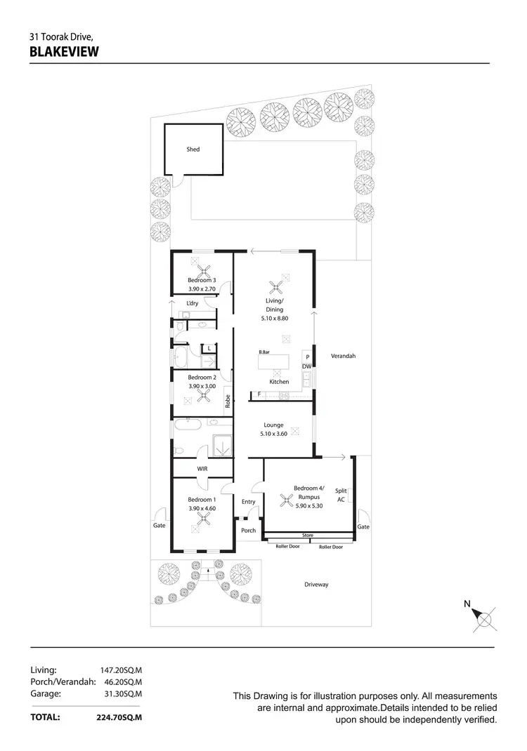 Floorplan of Homely house listing, 31 Toorak Drive, Blakeview SA 5114