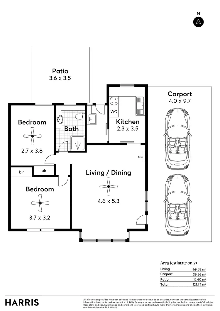 Floorplan of Homely unit listing, 4/33 Rochester Street, Leabrook SA 5068