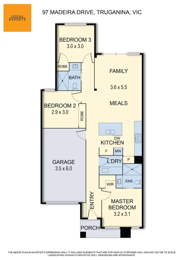 Floorplan of Homely house listing, 97 Madeira Drive, Truganina VIC 3029