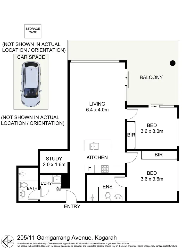 Floorplan of Homely apartment listing, 205/11 Garrigarrang Avenue, Kogarah NSW 2217