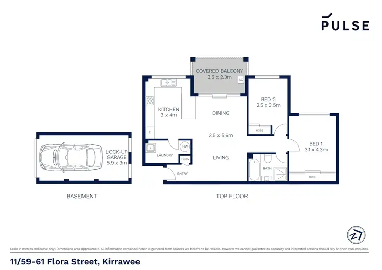 Floorplan of Homely apartment listing, 11/59-61 Flora Street, Kirrawee NSW 2232