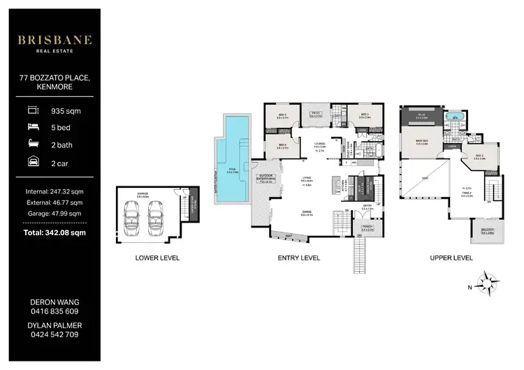 Floorplan of Homely house listing, 77 Bozzato Place, Kenmore QLD 4069